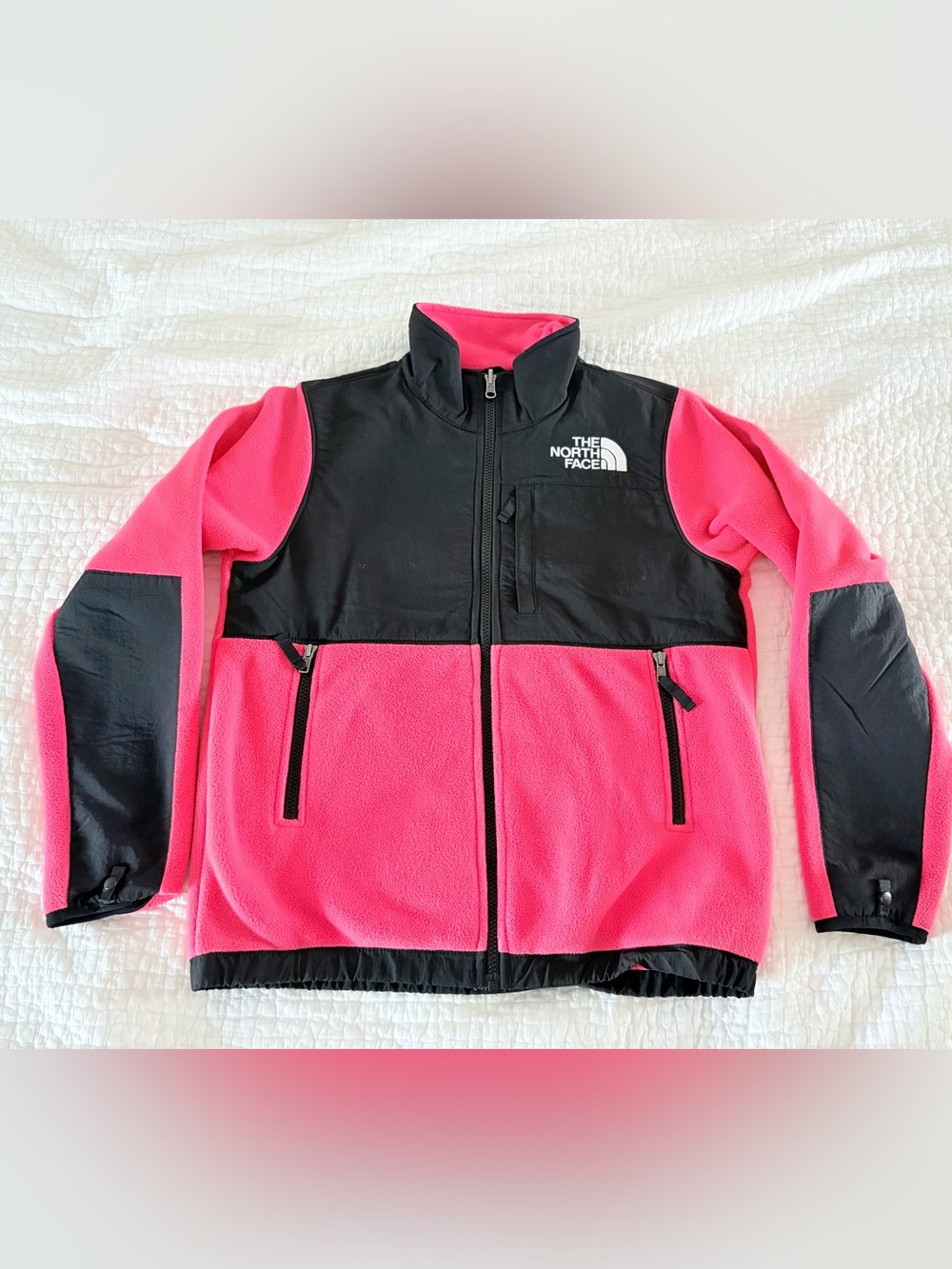 The North Face Denali pink/black Youth Fleece Jacket L (14/16)